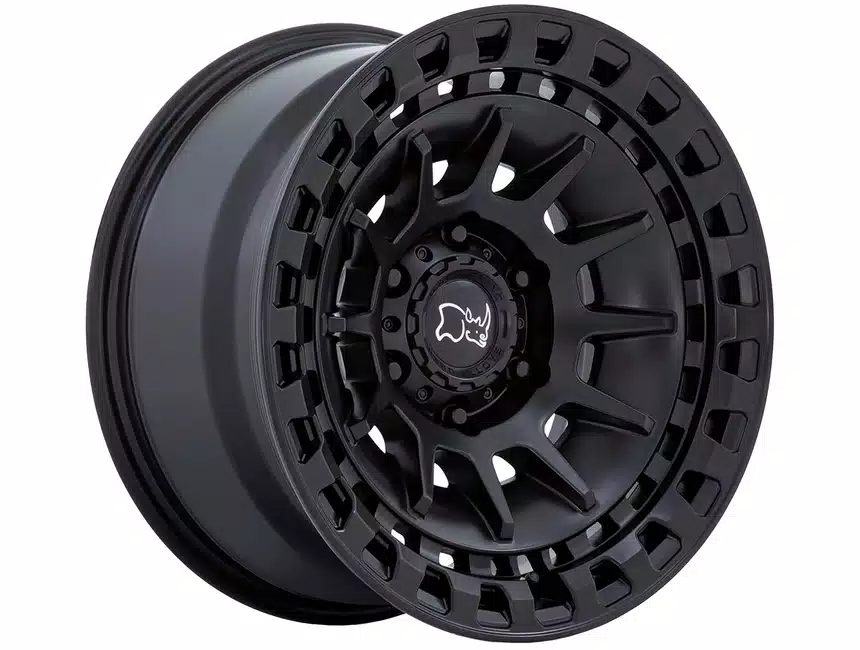 Rin 17x8.5 6x139 Barrage Negro Mate offset -10 Black Rhino