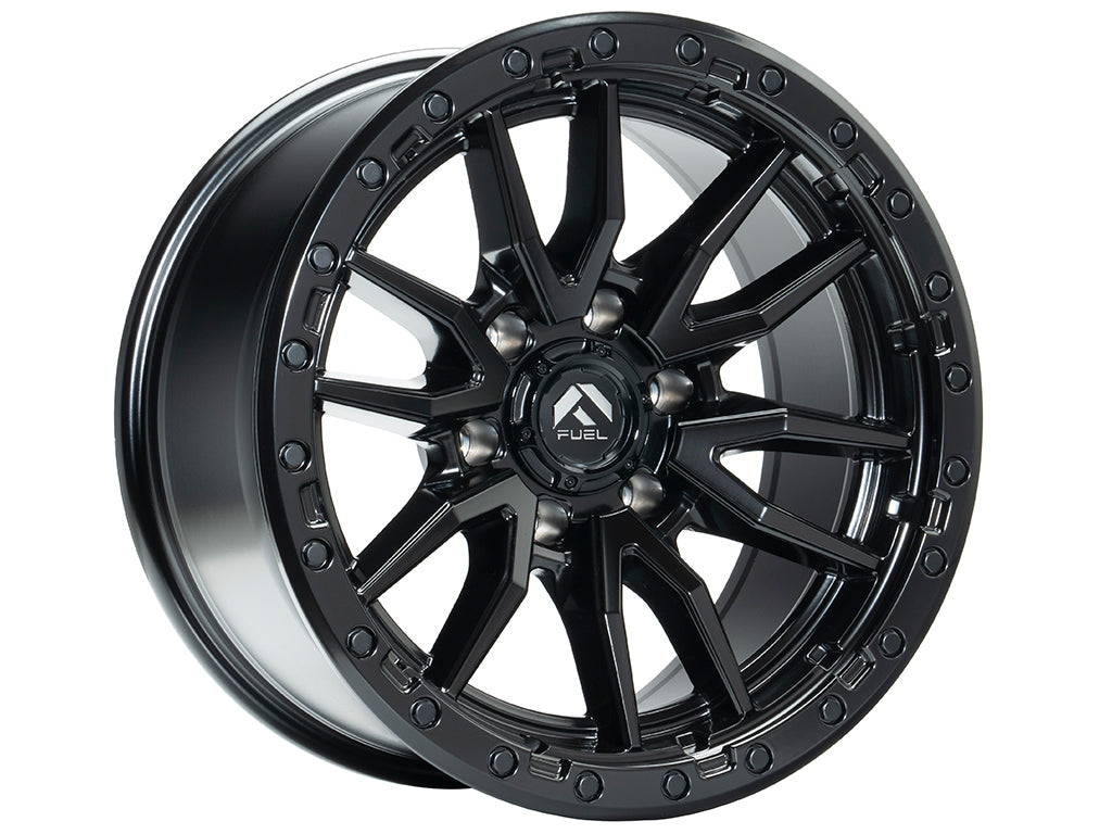 Rin 16x8 6x139 Rebel Matte Black Offset +1 FUEL