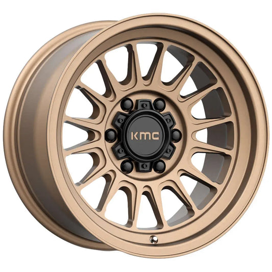 Rin 16x8 6x139 Impact OL KM724 Matte Bronze Offset 0 KMC Wheels