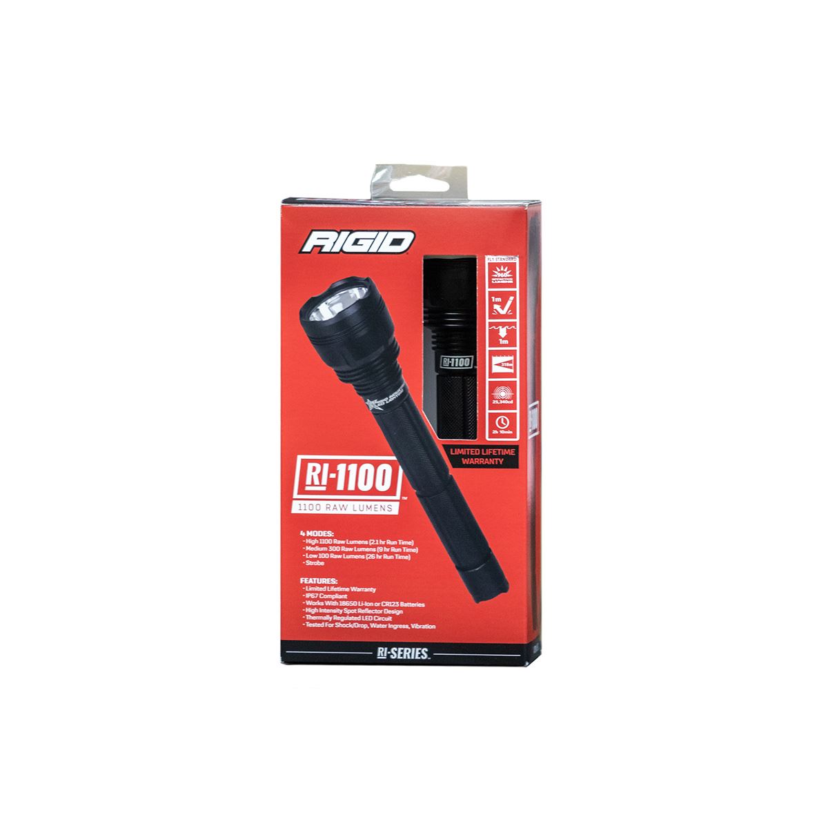Linterna Táctica Rigid Luz Blanca RI-1100 1100 Lumens Military Grade