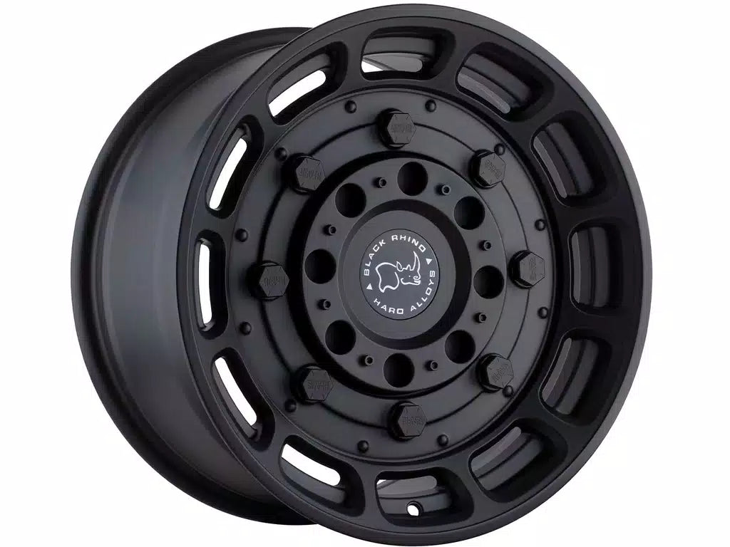 Rin 17x8.5 5x127 Warthog Matte Black Offset -18 Black Rhino