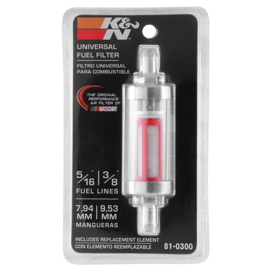 Filtro de Gasolina reusable K&N para poner en la línea