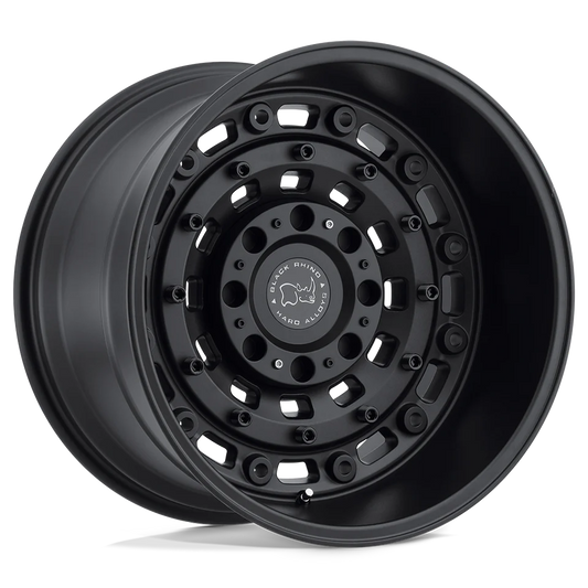 Rin 16x8 5x150 Arsenal Textured Matte Black Offset +12 Black Rhino