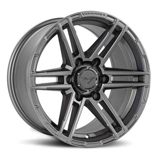 Rin 17x9 6x139.7 VR602 Offset -12 106 Hub Tungsten Graphite Venom-Rex