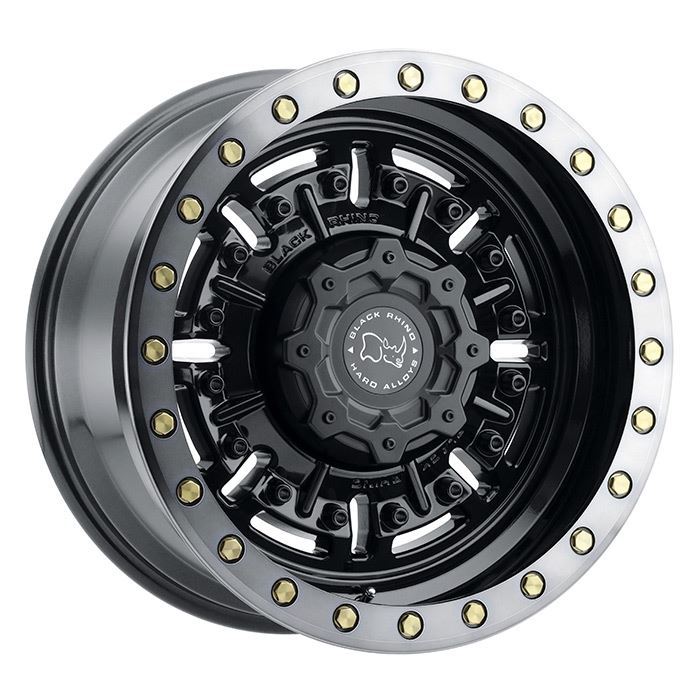 Rin 17x8.5 6x139 Abrams Offset -18 Negro Brillante Black Rhino