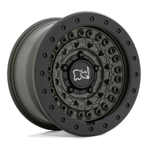 Rin 17x8.5 6x140 Barricade Negro Matte offset -18 Black Rhino