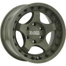 Rin 17x8.5 5x50 Bantam ET-10 CB110.1 Verde Oscuro para Machito Black Rhino