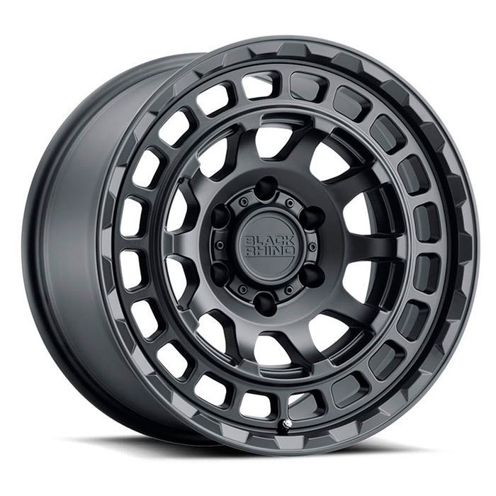 Rin 17x8.5 6x139 Chamber Offset -18 Negro Matte Black Rhino