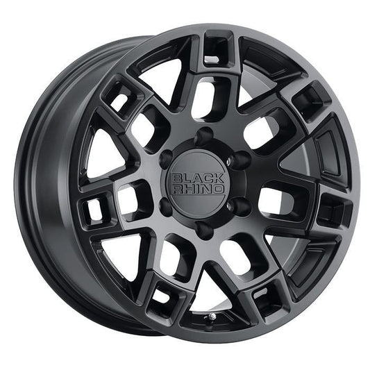 Rin 17x8.5 6x139 Ridge Matte Black Offset -18 Black Rhino