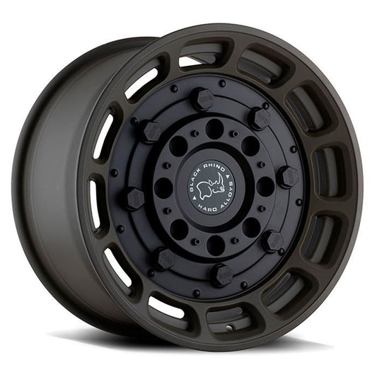 Rin 17x8.5 6x139 Warthog Verde Matte Offset -18 Black Rhino