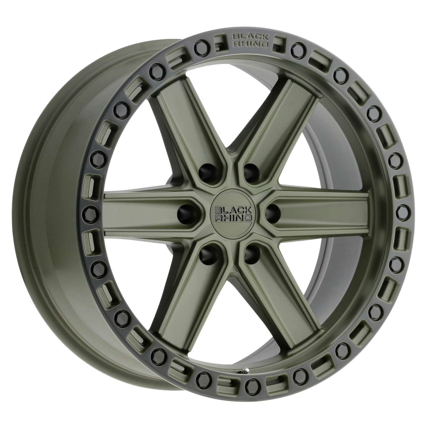 Rin 17x9 6x139 Henderson Green with Black Lip Offset -12 Black Rhino