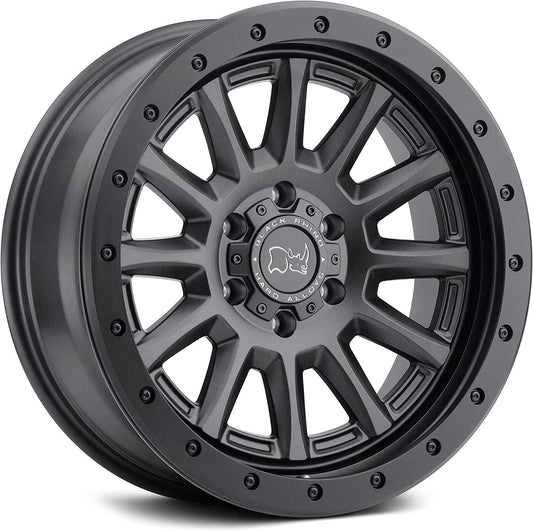 Rin 17x8.5 6x139 Dugger Offset -18 Negro Black Rhino