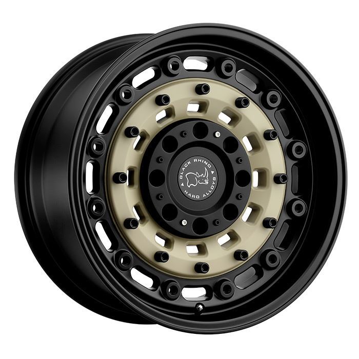 Rin 17x9.5 6x139/135 Arsenal Negro con Beige Offset -18 (Autana y 4runner 5ta) Black Rhino