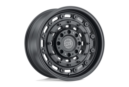 Rin 17x9.5 6x135/139.7 Arsenal Negro Matte Offset +12 Black Rhino