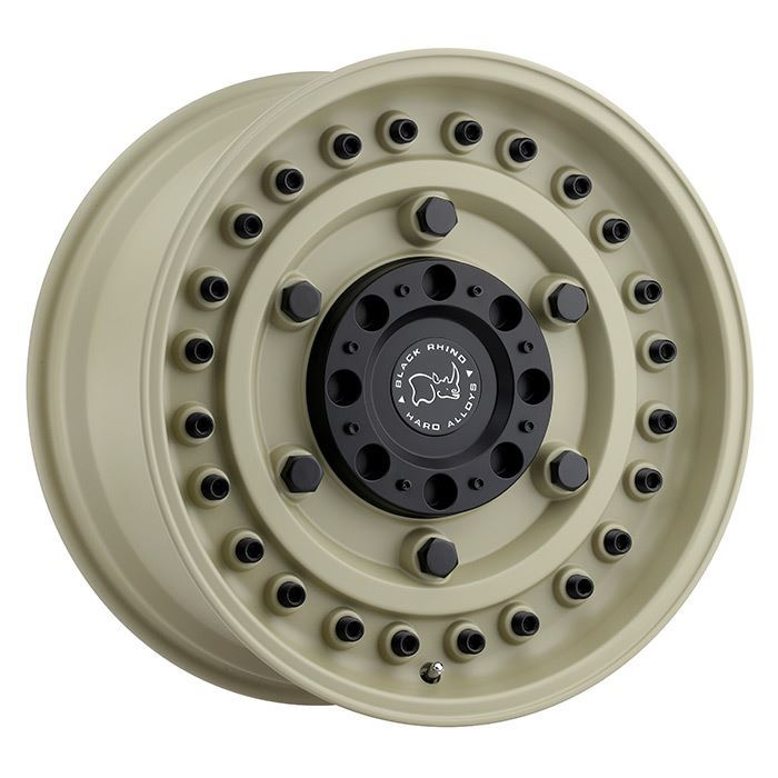 Rin 17x9.5 6x139 Armory Beige Offset -18 (autana) Black Rhino