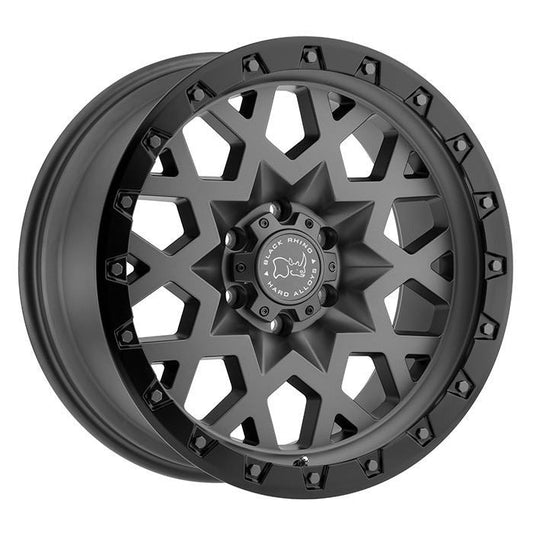 Rin 17x9.5 6x135/139.7 Arsenal Negro Matte Offset +12 Black Rhino