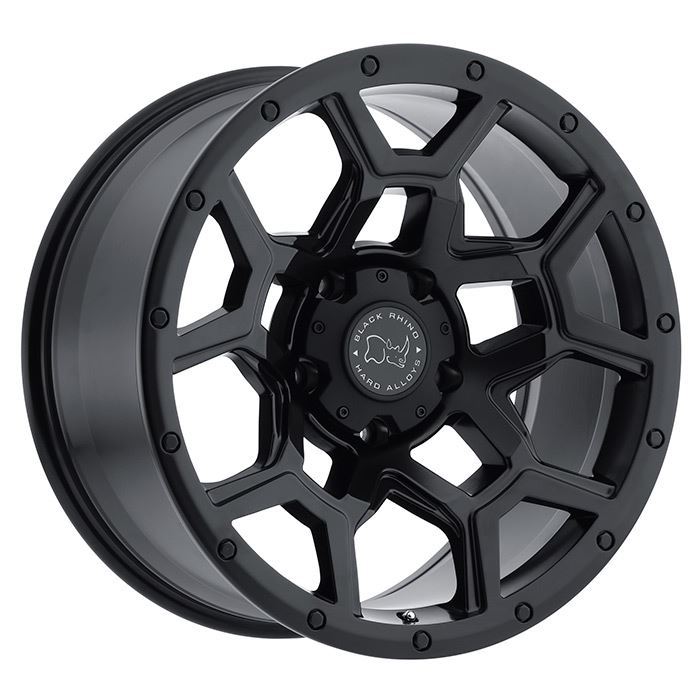 Rin 17x9.5 6x139.7 Overland Matte Black Offset +6 Black Rhino