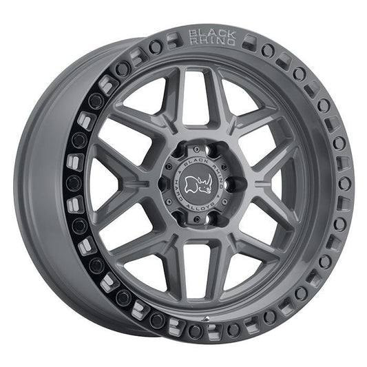 Rin 18x9 6x139.7 Kelso Gray and Black Offset -12 Black Rhino