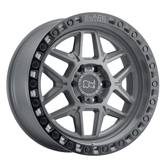 Rin 18x9 5x127 Kelso Gray and Black Offset 0 (WK/WK2/JK/JL) Black Rhino