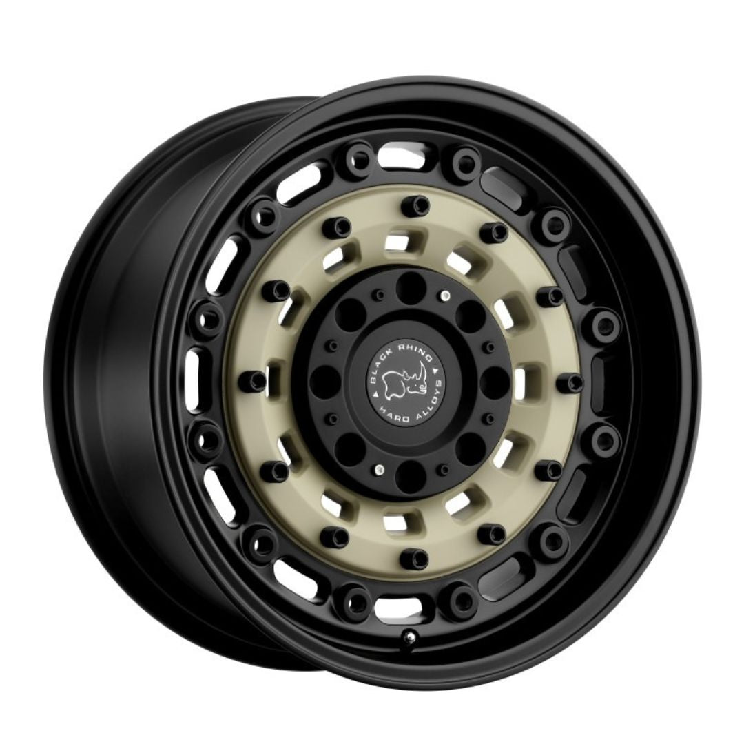 Rin 18x9.5 5x150 Arsenal Negro con Beige Offset +12 (Machito/Tundra/Roraima) Black Rhino