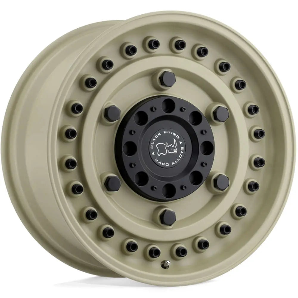 Rin 18x9.5 5x150 Armory Beige +6 Offset Black Rhino