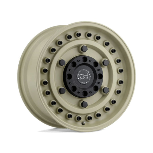 Rin 18x9.5 5x150 Armory Beige +6 Offset Black Rhino