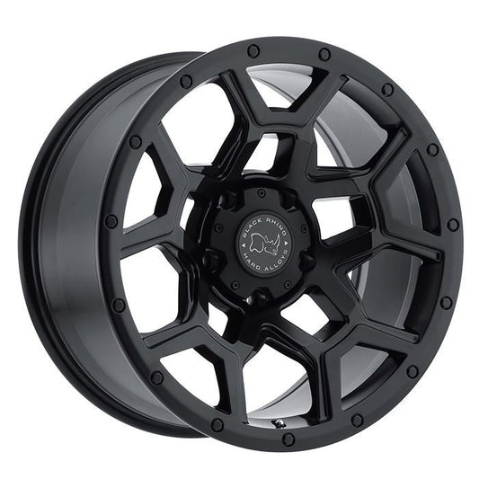 Rin 18x9.5 6x139.7 Overland Matte Black Offset +6 Black Rhino