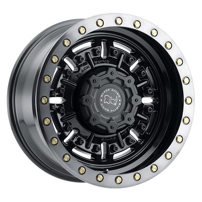 Rin 20x9.5 5x150 Abrams Offset +12 Black Rhino Gris Plomo con Negro