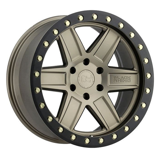 Rin 20x9.5 5x150 Attica Bronze w/ black lip Offset +12 (Tundra y Roraima) Black Rhino