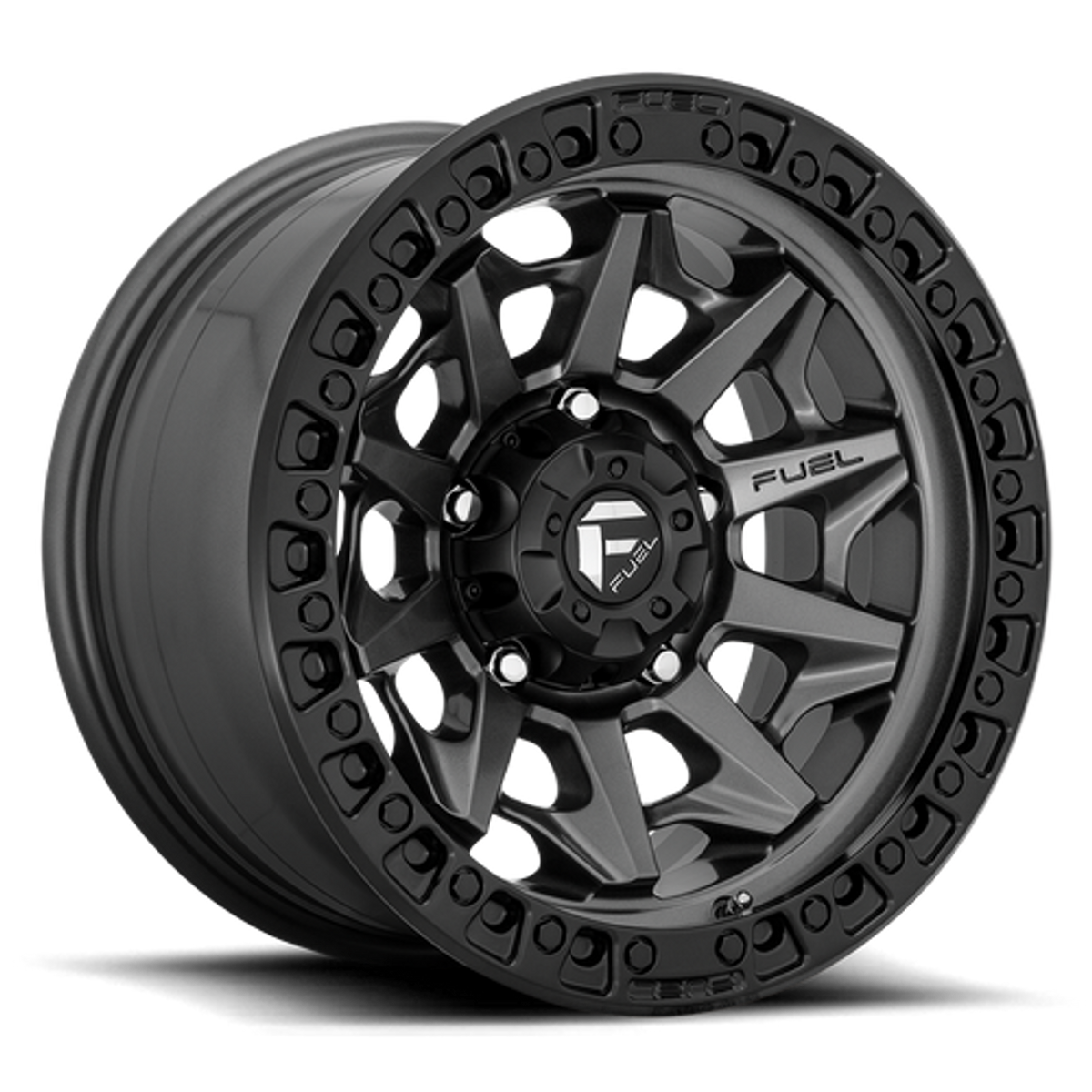 Rin 18x9 5x150 Covert Negro con gris Offset +1 FUEL