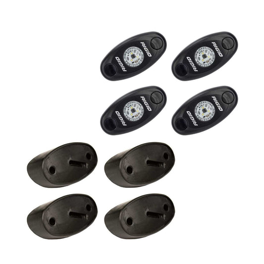 Faros Rock Light Rigid Kit White (set 4) A-Series 3ra Generacion