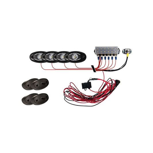 Rock Light Kit Blue (set 4) A-Series Con Kit de instalación