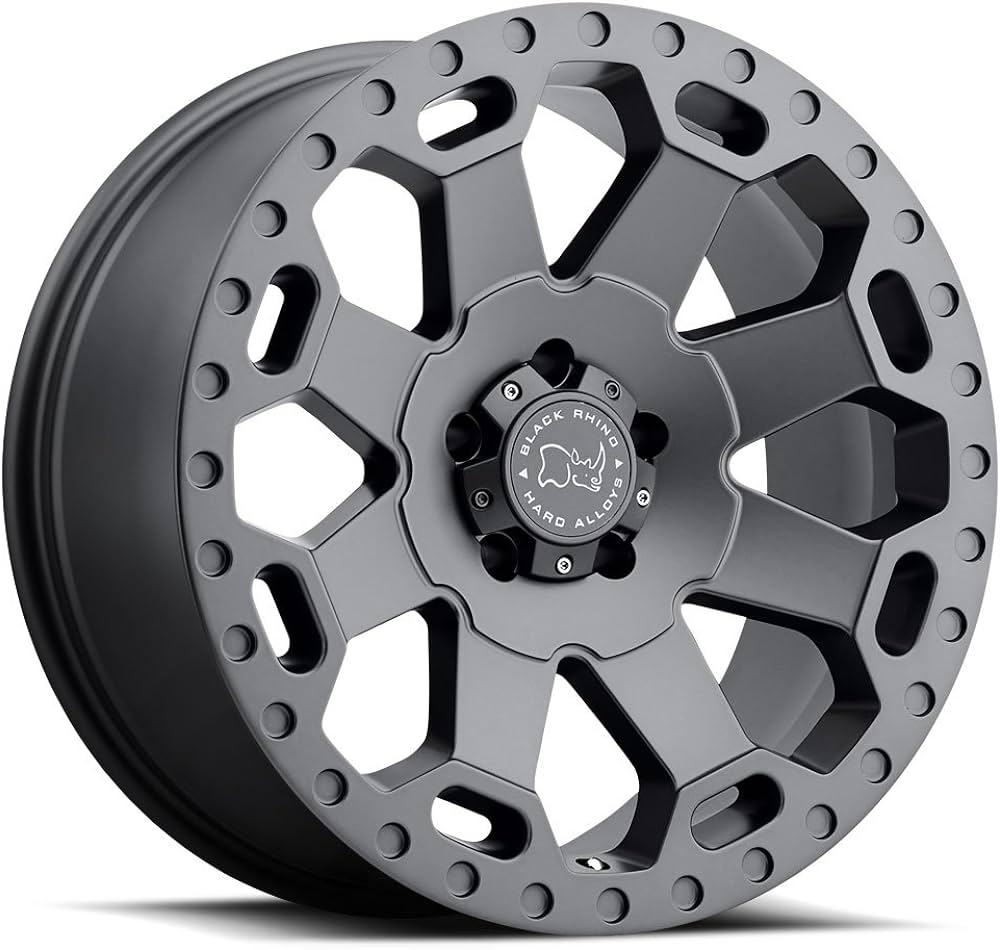 Rin Black Rhino 22x10 Warlord 5/150 Offset 0 Matte Gunmetal CB110.1