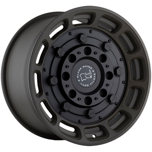 Rin 17x8.5 6x139 Warthog Verde Matte Offset 0 Black Rhino