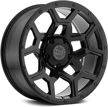 Rin 17x9.5 5x127 Overland Matte Black Offset -18 WK/WK2/Wrangler Black Rhino