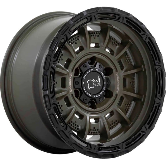 Rin 17x9 6 x 139 Legion Olive Green offset -12 BlackRhino