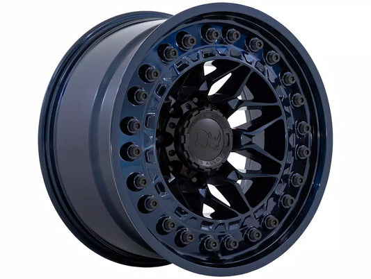 Rin 17x9 6x139 Alpha Azul Marino con Negro offset -12 (Autana, 4runner 5ta, FJ) Black Rhino