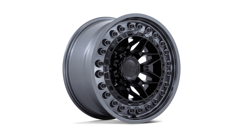 Rin 18x9 6x139 Alpha Gris con Negro offset 0 Black Rhino