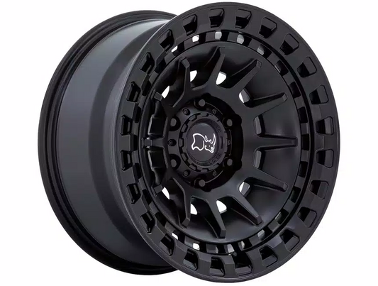 Rin 17x8.5 6x139 Barrage Negro Mate offset -10 Black Rhino