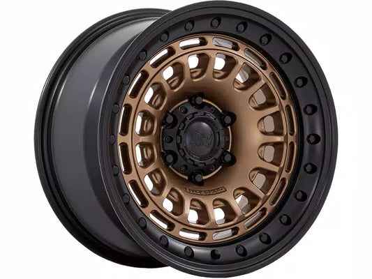 Rin 17x9 6x139 Sahara Negro con Bronce Matte offset 0 Black Rhino