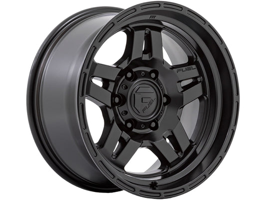 Rin 17x8.5 6x139 Oxide Mate Black Offset +1 FUEL