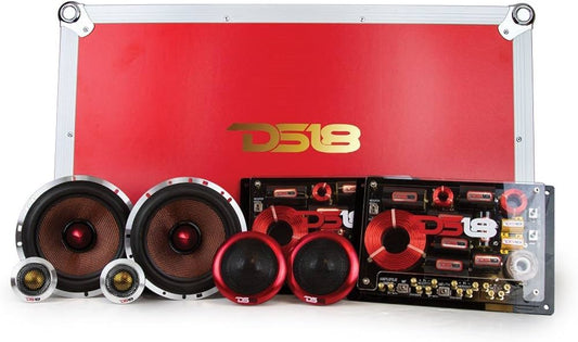 Componentes 6.5" Deluxe DS18 de 3 vias 250 watts RMS (par)
