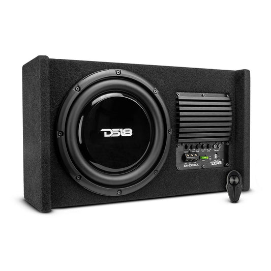 Bajo Plano Encajonado 10", 2 ohms, 250Wrms, Amplificado (und)