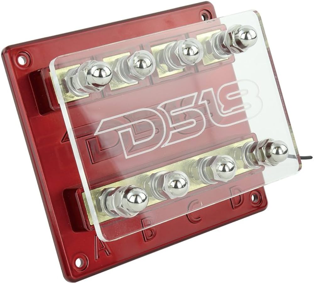 Fusiblera Cuatruple con luces Led DS18 (No incluye terminales)