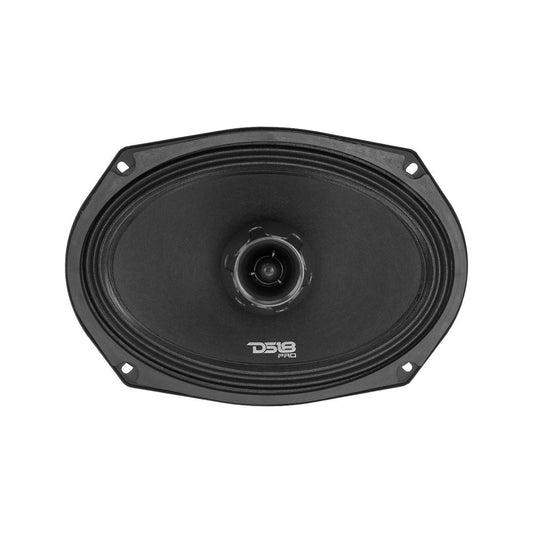 Cornetas 6x9" DS18 Midrange 2 vías con bullet tweeter 275 watts RMS 4ohm