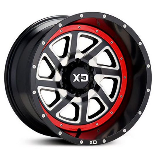 RIN XD Series S-BLK XD833 17x9 6x5.5 MILL Offset 12 Rin 17"