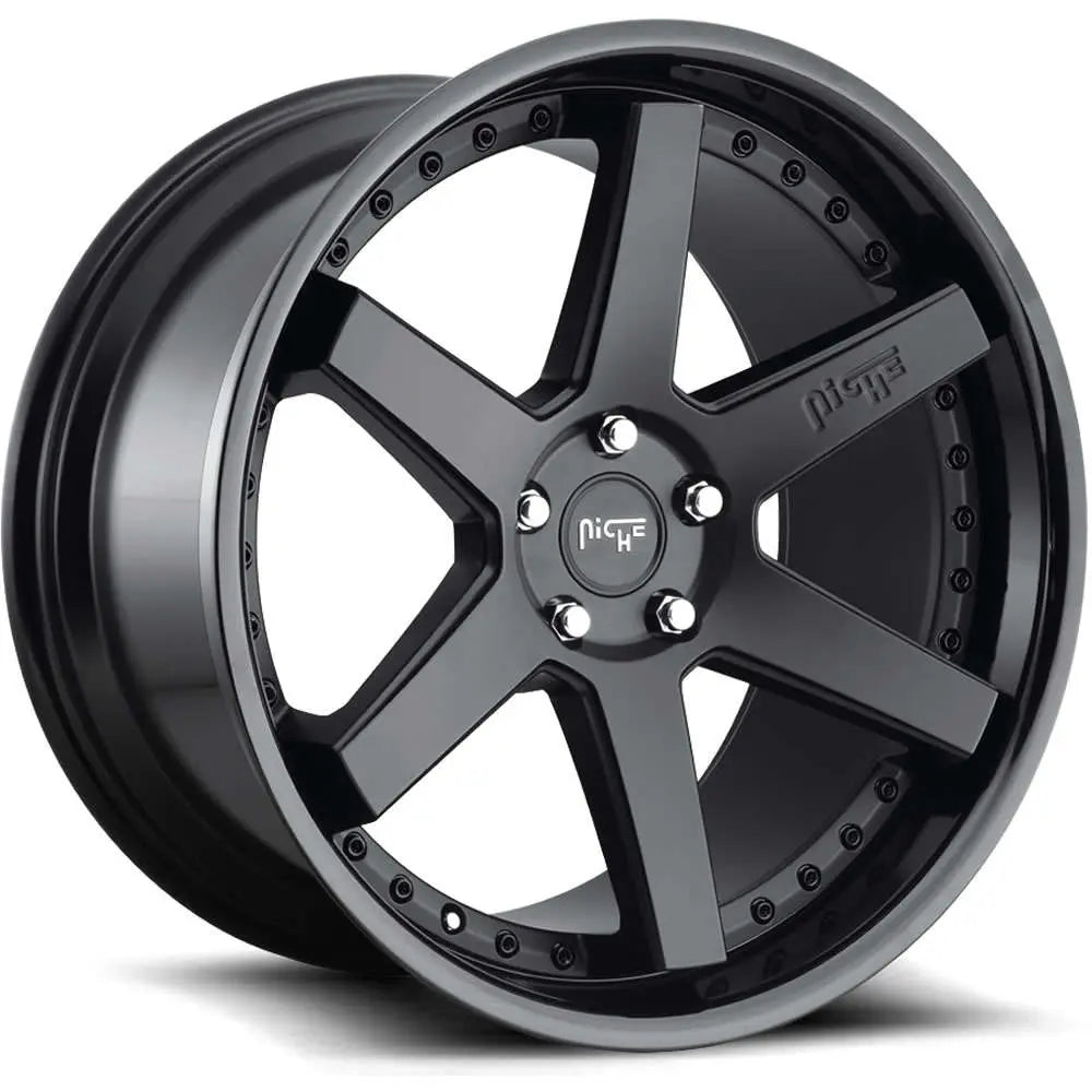 Rin 19x8.5 5x114.3 Niche M192 Altair Negro Offset-35 (Mustang, 350Z, 370Z)