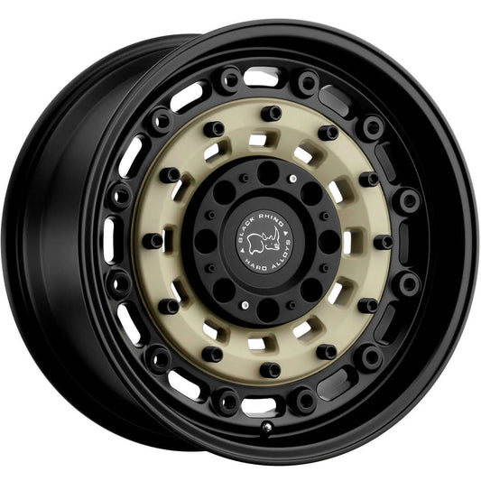 Rin 18x9.5 5x150 Arsenal Negro con Beige Offset +12 (Machito/Tundra/Roraima) Black Rhino