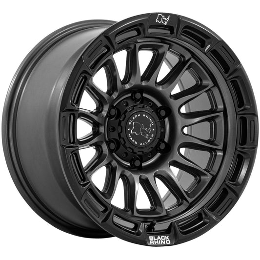 Rin 17x9 6x139 Rival Gris Mate con Negro offset +1 Black Rhino