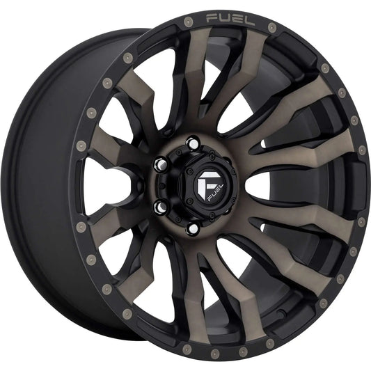 Rin 17x9 6x139 Blitz with dark tint offset -12 FUEL